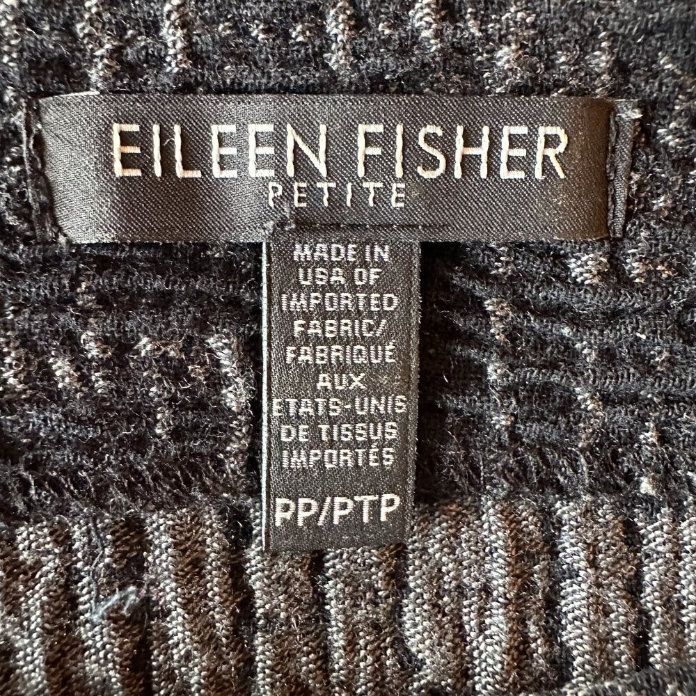 EILEEN FISHER Navy and Gray Top – PP - Picture 5 of 6